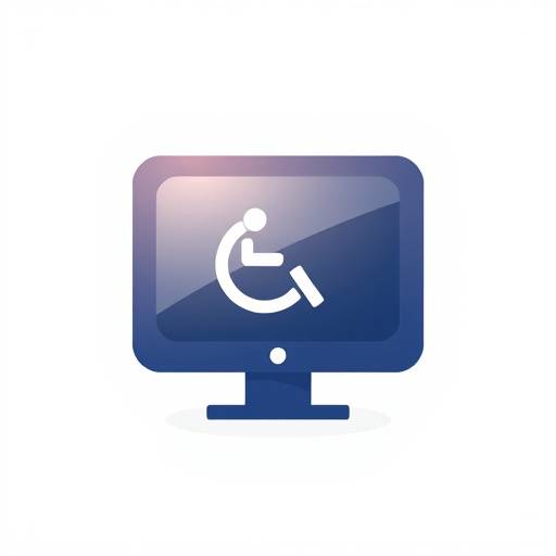 Icono de un lector de pantalla, simbolizando la compatibilidad con tecnologías de asistencia visual.